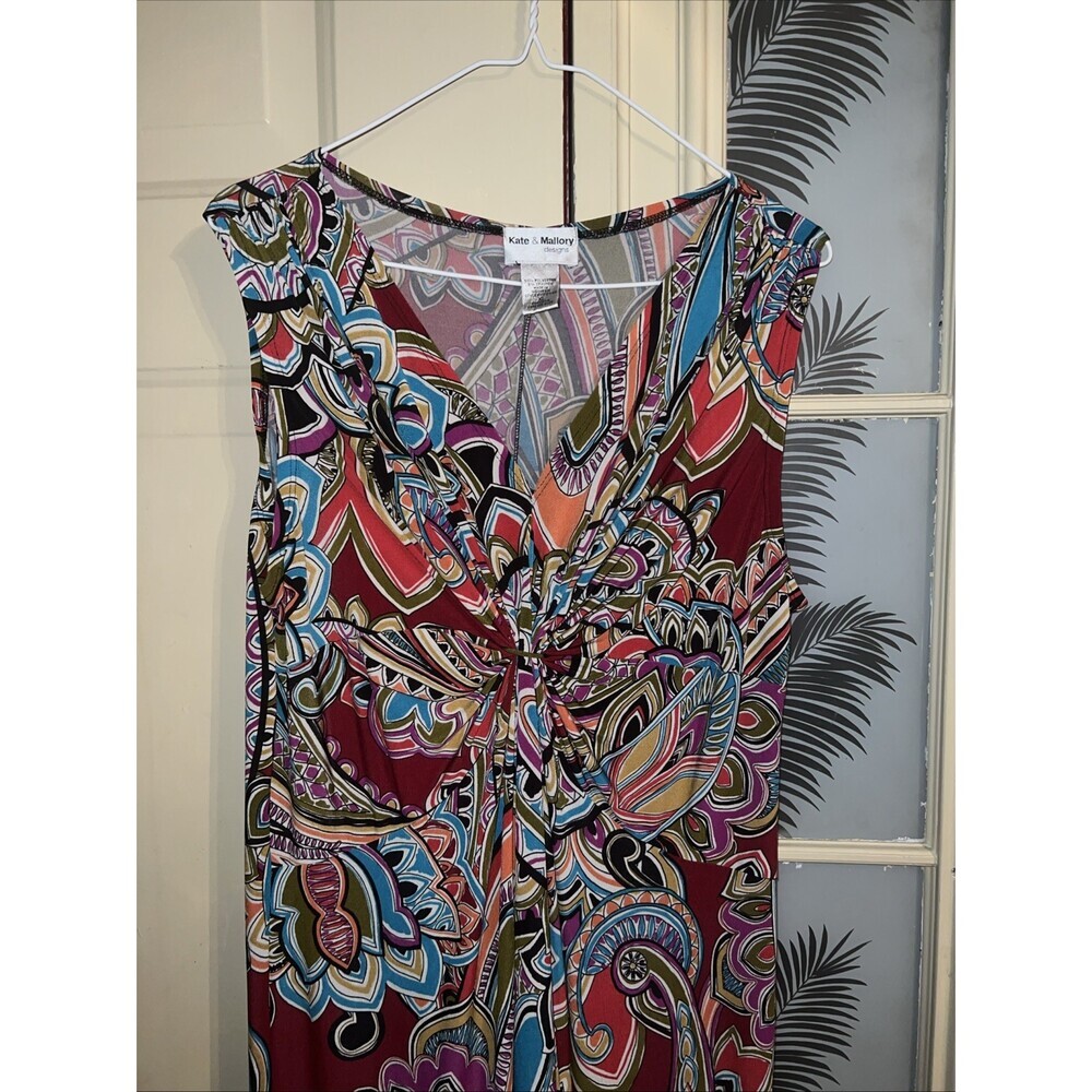 Kate and Mallory Women's Maxi Multi Color Dress: Size XLG